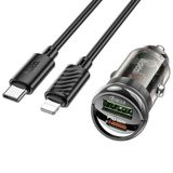 Nevamel HOCO Z53A Vision PD30W Type-C + USB QC3.0 Girişli Araç Çakmaklık Hızlı Şarj Aleti + Type-C t