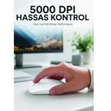 Nevamel® Kablosuz Bluetooth Oyuncu Mouse Sessiz Tıklama Ergonomik Wireless Fare