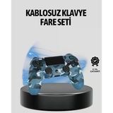 Nevamel® Kablosuz Ps4 Controller Çift Motorlu Dayanıklı Gamepad