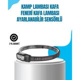 Nevamel Kamp Lambası Kafa Feneri Kafa Lambası Ayarlanabilir Sensörlü Şarjlı