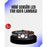 Nevamel® Kamp Ve Yürüyüş İçin Sensörlü Led Kafa Feneri Ayarlanabilir