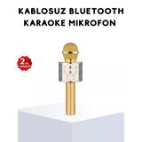 Nevamel® Karaoke Mikrofonu Bluetooth Usb Aux Girişli Yankı Efektli