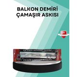 Nevamel® Kare Küpeşte Uyumlu Balkon Çamaşır Askısı 25X60 Cm Beyaz Pratik