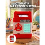 Nevamel® Kırmızı Şifreli Atm Kasa Para Yutan Kumbara