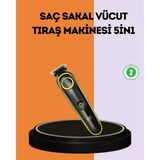 Nevamel LED Ekranlı Şarjlı Saç ve Sakal Kesme Makinesi Erkek Bakım Cihazı Çok Başlıklı Set