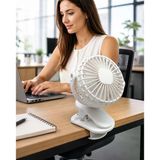 Nevamel® Mandallı Güçlü Hava Üfleyen Masa ve Bebek Arabası Fanı