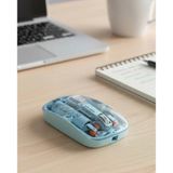 Nevamel® Mavi Kablosuz Mouse Bluetooth Ve Usb Çift Mod Bağlantılı