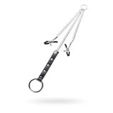 Nevamel® Metal Penis Halkalı Meme Kelepçeleri, Gümüş, 60 Cm