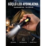 Nevamel® Mini Boy Led El Feneri - 2000 Lümen Su Geçirmez Tasarım Yeni Nesil