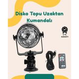Nevamel Müzik Ritmine Uyumlu 7 Modlu Renkli Disko Topu Işığı