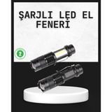 Nevamel Odak Ayarlı 2000 Lümen Şarjlı Led El Feneri