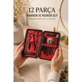 Nevamel® Paslanmaz Çelik Uçlu 17 Parça Profesyonel Manikür Ve Pedikür Seti