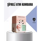 Nevamel® Pembe Elektronik Şifreli Otomatik Para Çeken Atm Kumbarası