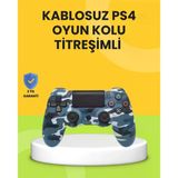 Nevamel® Ps4 Uyumlu Kablosuz Oyun Kolu Ergonomik Çift Titreşimli