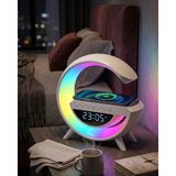 Nevamel® Rgb Işıklı Kablosuz Şarjlı Bluetooth Hoparlör Saat ve Alarm Özellikli - Standart