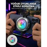 Nevamel® Rgb Led Telefon Soğutucu Fan Yüksek Hızlı Soğutma Oyuncu Cooler Yeni Nesil