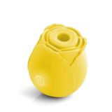 Nevamel® Rose Klitoral Emiş Ve Titreşim Vibratörü – Şarjlı Silikon Gül Tasarımlı Uyarıcı - Sarı