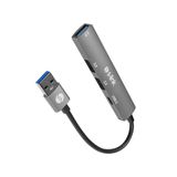Nevamel® S-Lınk Sw-U322 Usb3.0 To 2Xusb 2.0 1Xusb 3.0 1Xtype-C Metal Usb Hub(1923)