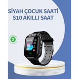 Nevamel® S10 Siyah Akıllı Çocuk Saati Anlık Konum Takibi Ve Rota Geçmişi
