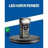 Nevamel® Şarjlı Led Kafa Lambası Manyetik Klipsli El Sensörlü Çok Fonksiyonlu
