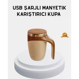Nevamel® Şarjlı Otomatik Karıştırıcı Kupa Manyetik Mix Kupa Paslanmaz Çelik İç Astar