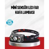 Nevamel® Sensörlü Led Kafa Lambası Kırmızı Beyaz Işık Ayarlanabilir