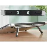 Nevamel® Siyah 2 Kademeli Katlanabilir ve Yapışkanlı Laptop Standı