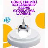 Nevamel Solar Enerjili Katlanabilir LED Kamp ve Bahçe Lambası - Standart - Renkli