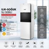 Nevamel® Su Sebili - Sıcak, Ilık ve Soğuk Su Seçenekli - Üstten Yüklemeli