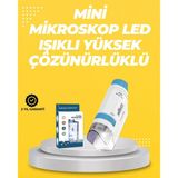 Nevamel Taşınabilir Led Işıklı Cep Mikroskop – 80X–200X Büyütme