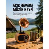 Nevamel® Taşınabilir Mini Retro Radyo Bluetooth Hoparlör Usb Sd Aux Destekli Yeni Nesil