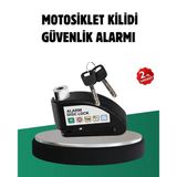 Nevamel Titreşim Sensörlü Alarm Disk Kilidi Motosiklet Scooter Bisiklet