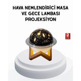 Nevamel USB Mini Hava Nemlendirici ve Projeksiyon Lamba – Taşınabilir Sessiz Dekoratif Aromaterapi C