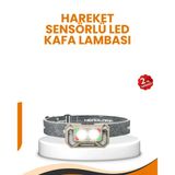 Nevamel® Uzun Menzilli Sensörlü Led Kafa Lambası Kamp Ve Yürüyüş