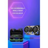 Nevamel Yeni Nesil Akıllı Saat Ve Bluetooth Kulaklık Titreşim Bildirimleri Uyku Takibi