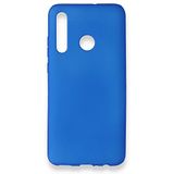 Nevarium Dtech Huawei Honor 20 Lite Uyumlu Kılıf Yumuşak Dokulu Silikon Mavi