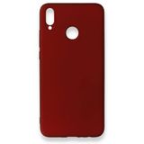 Nevarium Dtech Huawei Honor 8X Uyumlu Kılıf Yumuşak Dokulu Silikon Bordo