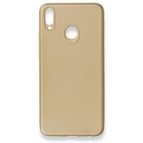 Nevarium Dtech Huawei Honor 8X Uyumlu Kılıf Yumuşak Dokulu Silikon Gold