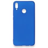 Nevarium Dtech Huawei Honor 8X Uyumlu Kılıf Yumuşak Dokulu Silikon Mavi