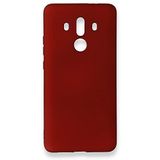 Nevarium Dtech Huawei Mate 10 Pro Uyumlu Kılıf Yumuşak Dokulu Silikon Bordo
