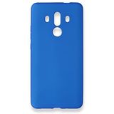 Nevarium Dtech Huawei Mate 10 Pro Uyumlu Kılıf Yumuşak Dokulu Silikon Mavi