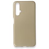Nevarium Dtech Huawei Nova 5T Uyumlu Kılıf Yumuşak Dokulu Silikon Gold