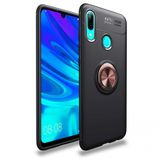 Nevarium Dtech Huawei P Smart 2019 Uyumlu Kılıf Yüzüklü Silikon Range Siyah-Gold
