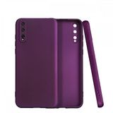 Nevarium Dtech Huawei P Smart S Uyumlu Kılıf Yumuşak Dokulu Silikon Mürdüm