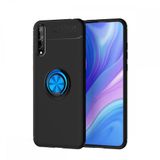 Nevarium Dtech Huawei P Smart S Uyumlu Kılıf Yüzüklü Silikon Range Siyah-Mavi