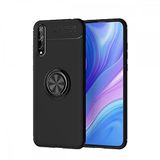 Nevarium Dtech Huawei P Smart S Uyumlu Kılıf Yüzüklü Silikon Range Siyah