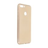 Nevarium Dtech Huawei P Smart Uyumlu Kılıf Yumuşak Dokulu Silikon Gold