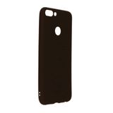 Nevarium Dtech Huawei P Smart Uyumlu Kılıf Yumuşak Dokulu Silikon Siyah