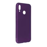 Nevarium Dtech Huawei P20 Lite Uyumlu Kılıf Yumuşak Dokulu Silikon Mürdüm
