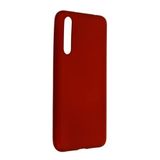 Nevarium Dtech Huawei P20 Pro Uyumlu Kılıf Yumuşak Dokulu Silikon Bordo